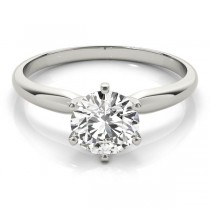 Solitaire 6 Prong Pinched Shank