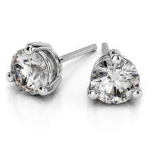 Real Diamonds- Martini Earrings  Pure Carbon EcoStar Diamonds 2.75 ct.Total Weights