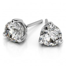Real Diamonds- Martini Earrings  Pure Carbon EcoStar Diamonds .75 ct.Total Weight